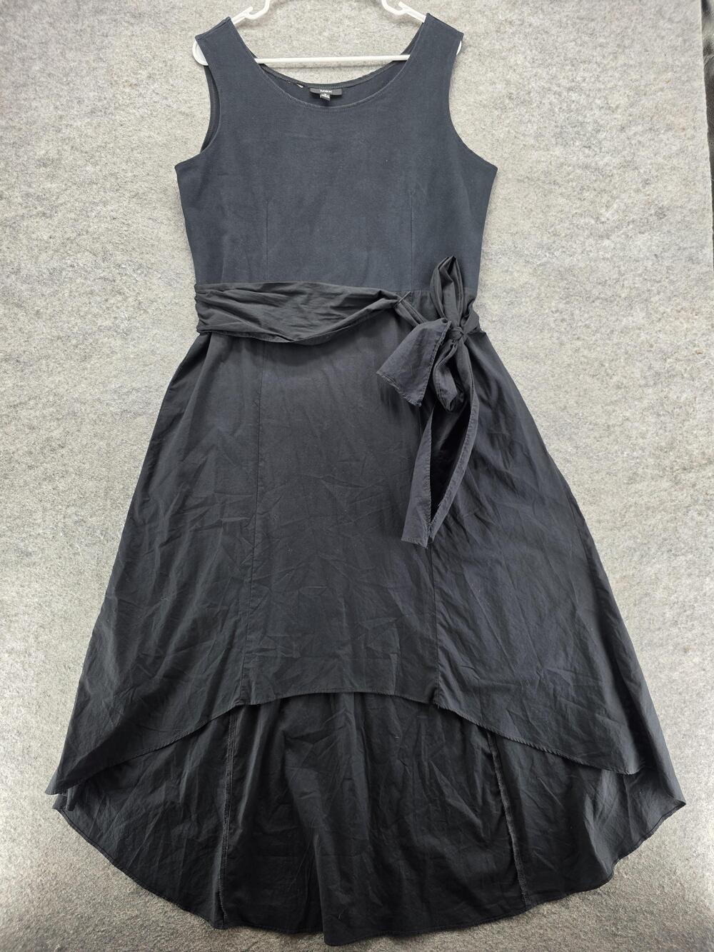 MSK Dress Womens 16 Sleeveless High Low Midi Belted Asymmetrical Blend